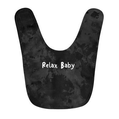 Relax Baby Black Fleece Bib