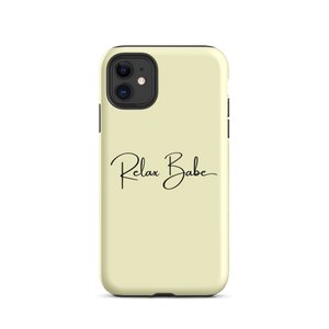 Relax Babe Cream iPhone Case