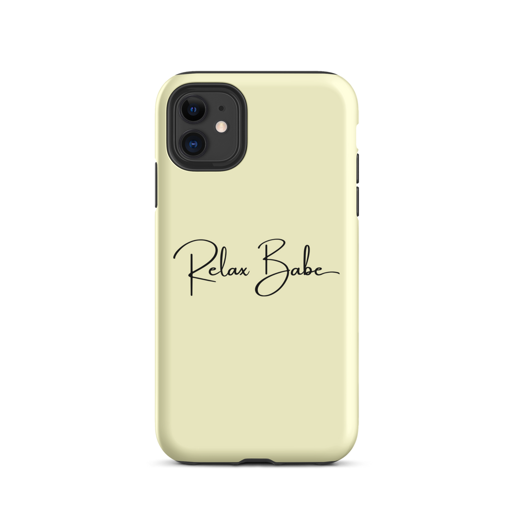 Relax Babe Cream iPhone Case