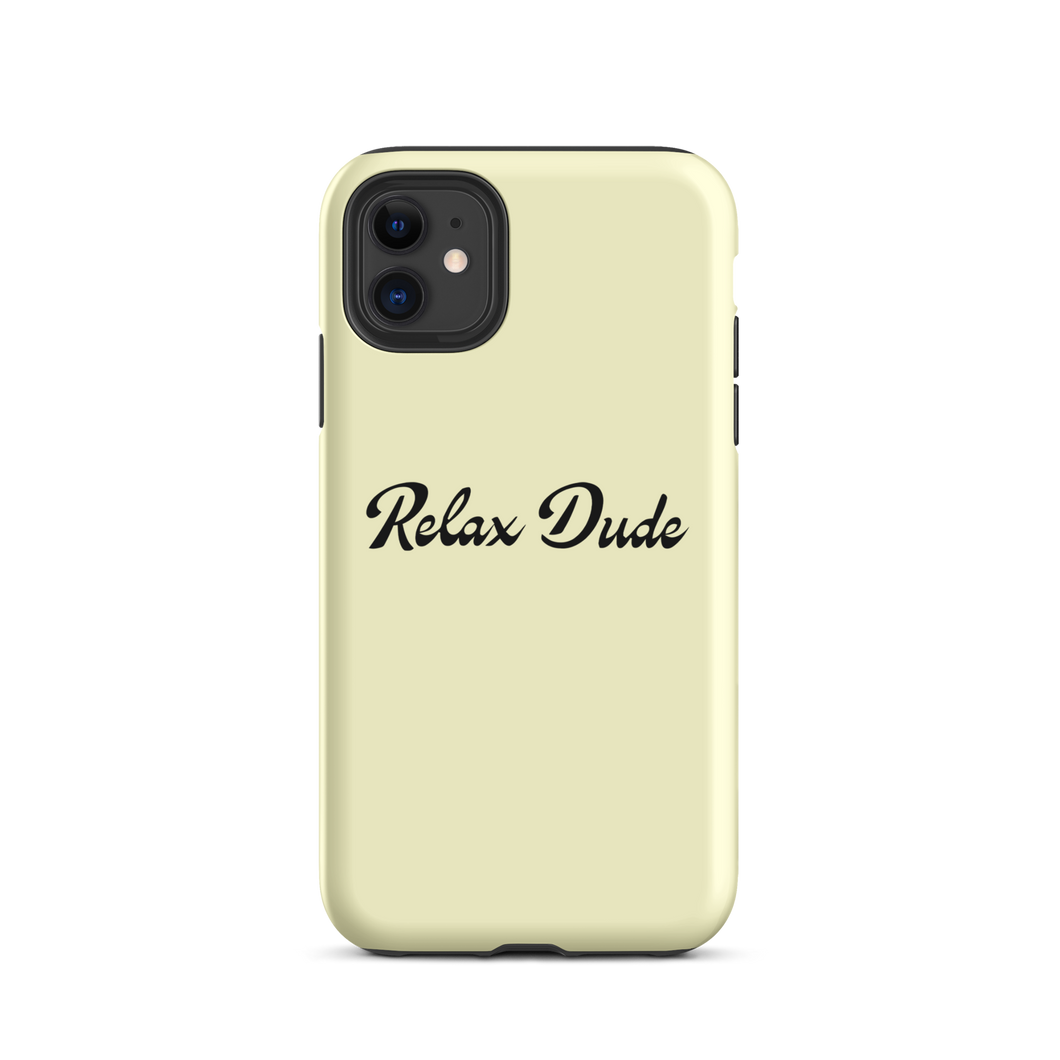 Relax Dude Cream iPhone Case