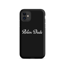 Load image into Gallery viewer, Relax Dude Black iPhone Case