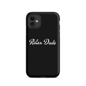 Relax Dude Black iPhone Case