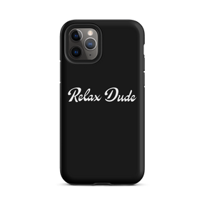 Relax Dude Black iPhone Case