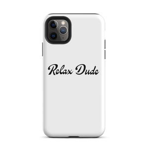 Relax Dude White iPhone Case