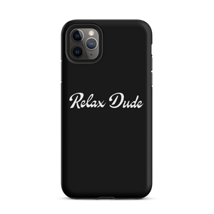 Relax Dude Black iPhone Case