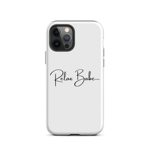 Load image into Gallery viewer, Relax Babe White iPhone Case