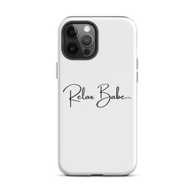 Load image into Gallery viewer, Relax Babe White iPhone Case