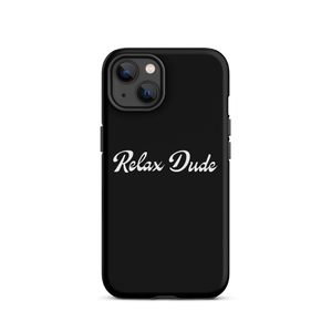 Relax Dude Black iPhone Case