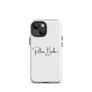 Relax Babe White iPhone Case