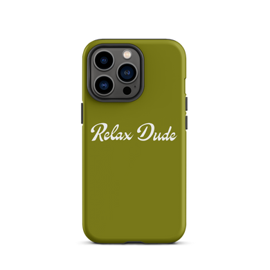 Relax Dude Forest Green iPhone Case