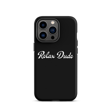 Relax Dude Black iPhone Case