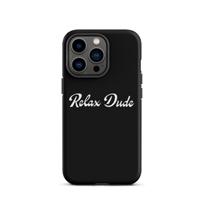 Relax Dude Black iPhone Case