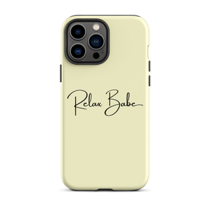 Relax Babe Cream iPhone Case