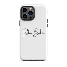 Load image into Gallery viewer, Relax Babe White iPhone Case