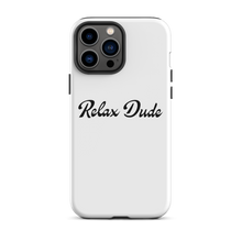 Load image into Gallery viewer, Relax Dude White iPhone Case