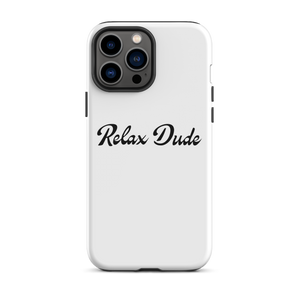 Relax Dude White iPhone Case