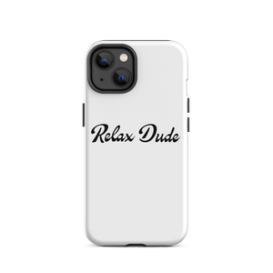 Relax Dude White iPhone Case