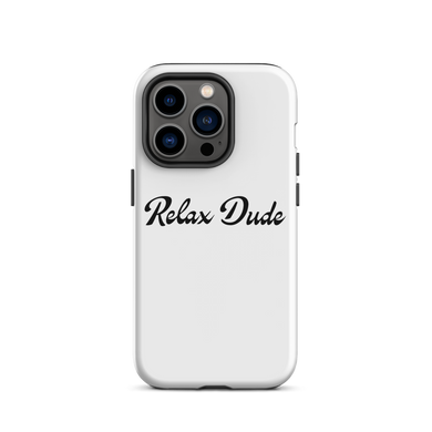 Relax Dude White iPhone Case